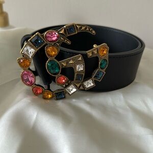 Gucci crystal belt
